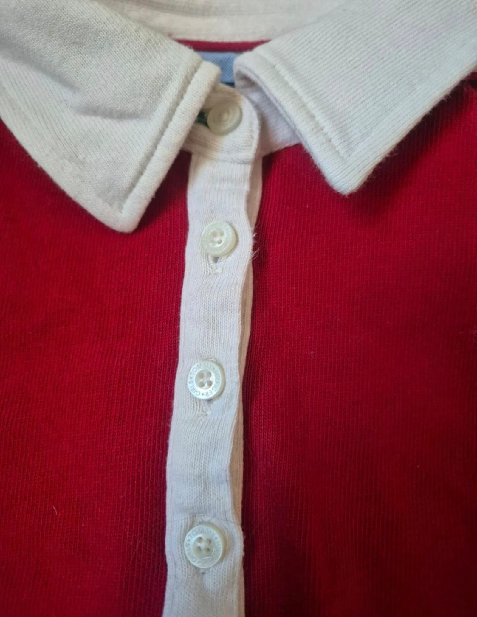 Polo manga larga vermelho/azul. Tommy Hilfiger. Tamanho 16 anos – photo 5